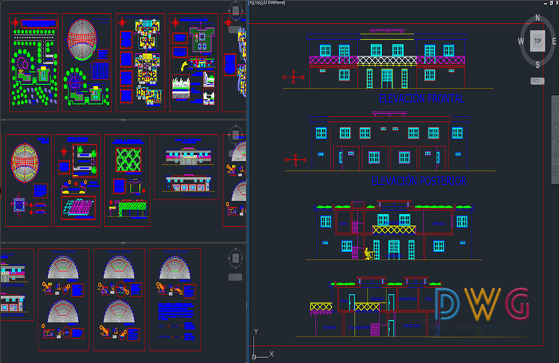 دانلود فایل اتوکد دیتیل هتل بیوکلیماتیک DWG | Bio Climatic Hotel Detail Drawing برای AutoCAD